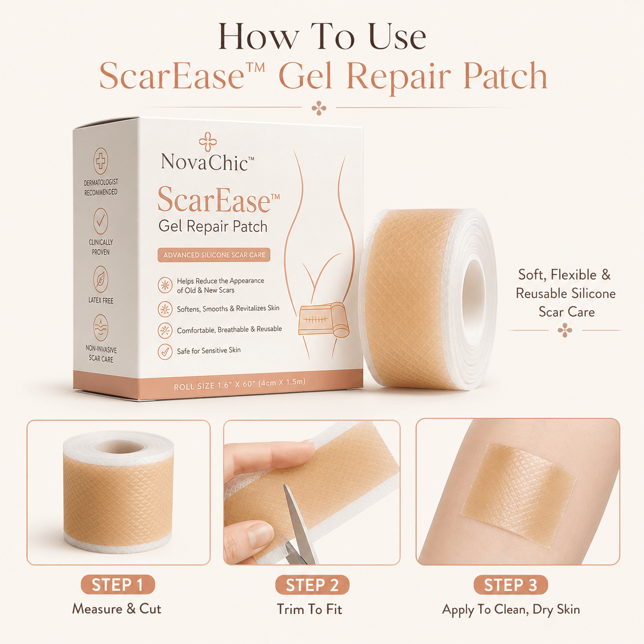 ScarEase™ Gel Repair Patch